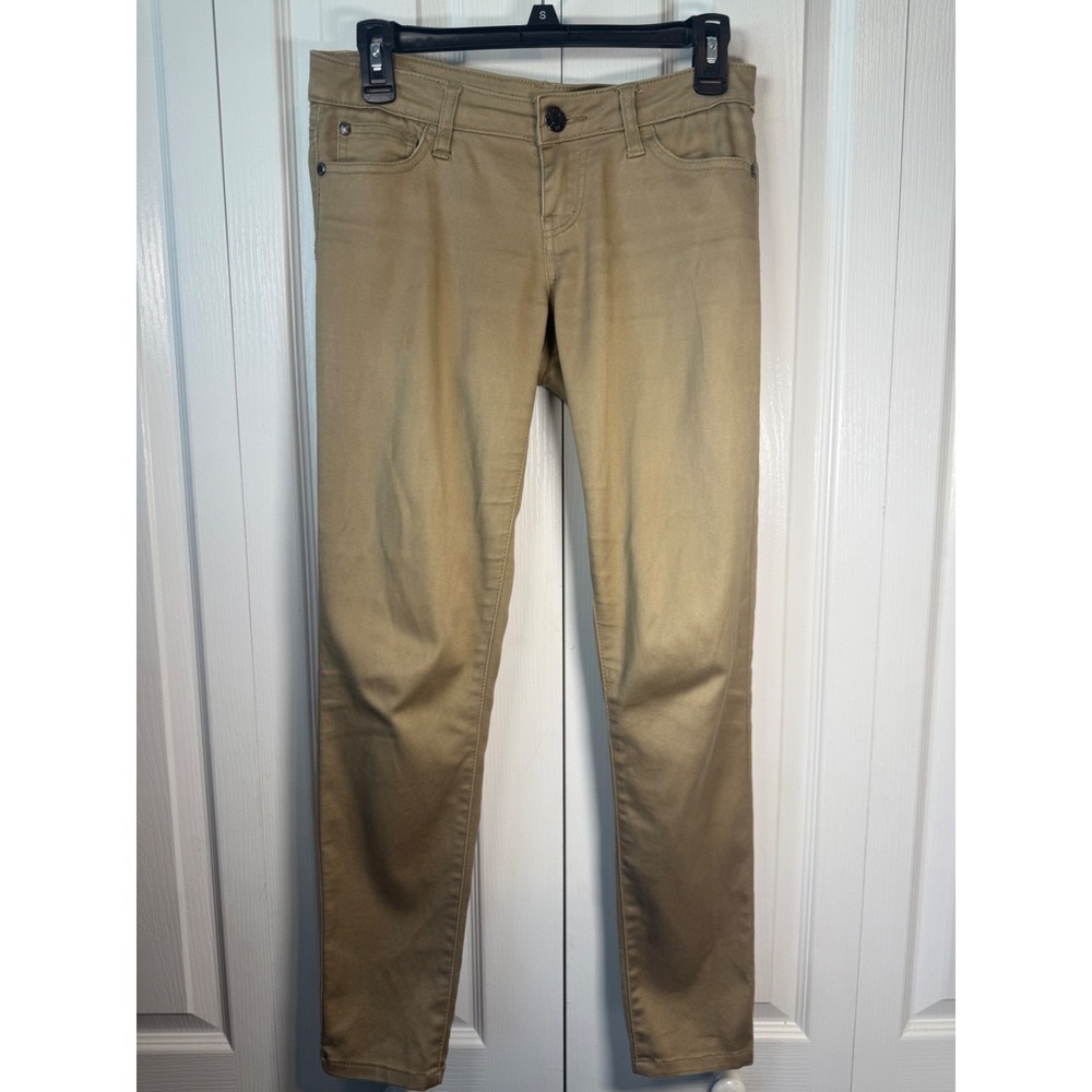 Celebrity Pink Women's Skinny Khaki Pants Size 3S Low Rise Stretch Cotton Blend - Picture 2 of 5